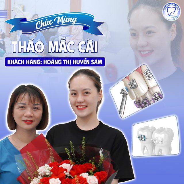 Bài đăng chúc mừng chị Hoàng Thị Huyền Sâm tháo mắc cài